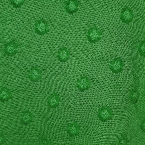 Talbots Women's 3/4 Sleeve Green Eyelet Pattern Size Large - Picture 2 of 4